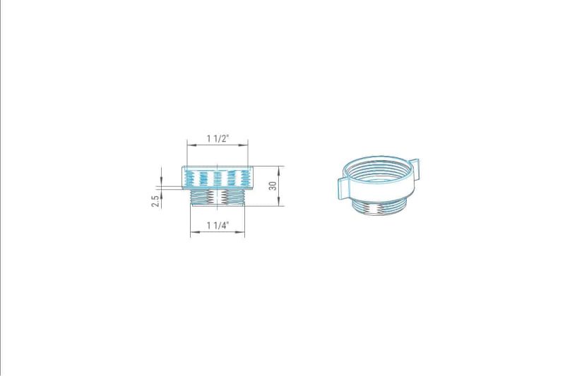 Bonomini Siphon bouteille Réduction Plan d'encombrement.