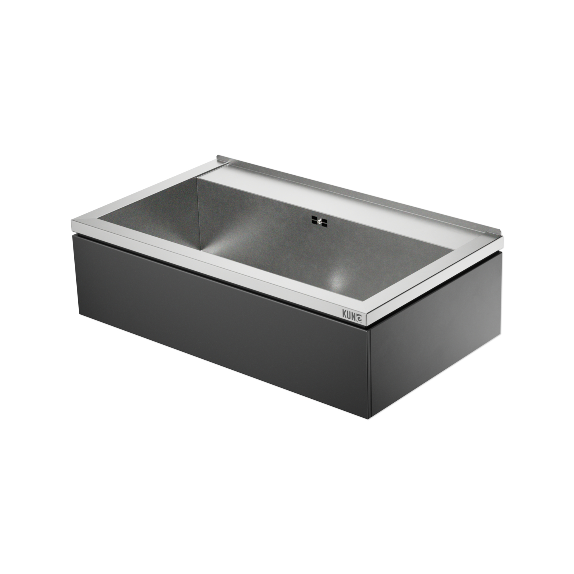 Novum 80 schwarz Ausgussbecken Main Ansicht