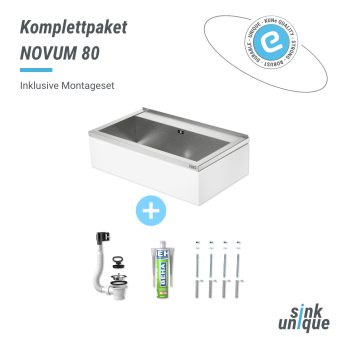Ausgussbecken Novum 80 Komplettpaket